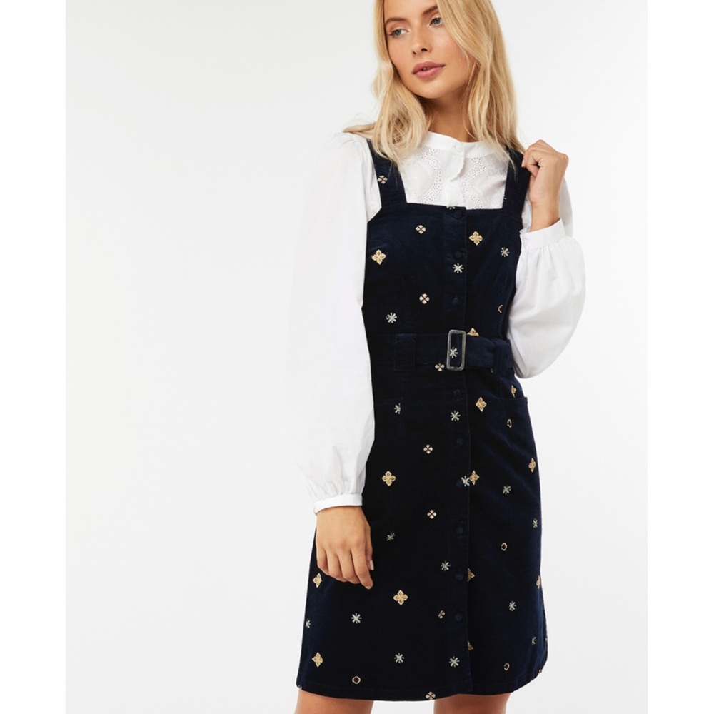 Mattheus Embellished Velvet Corduroy Dress Monsoon